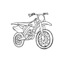 着色页: 摩托车越野赛 (运输) #136499 - 免费可打印着色页