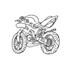 着色页: 摩托车越野赛 (运输) #136502 - 免费可打印着色页