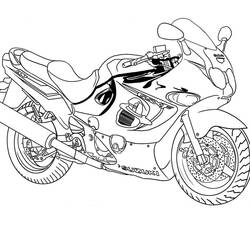 着色页: 摩托车越野赛 (运输) #136505 - 免费可打印着色页