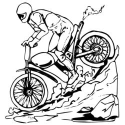 着色页: 摩托车越野赛 (运输) #136512 - 免费可打印着色页