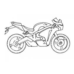 着色页: 摩托车越野赛 (运输) #136514 - 免费可打印着色页