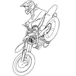 着色页: 摩托车越野赛 (运输) #136515 - 免费可打印着色页