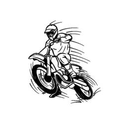 着色页: 摩托车越野赛 (运输) #136516 - 免费可打印着色页