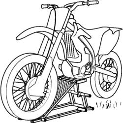 着色页: 摩托车越野赛 (运输) #136542 - 免费可打印着色页