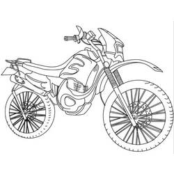 着色页: 摩托车越野赛 (运输) #136687 - 免费可打印着色页