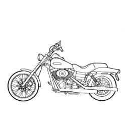 着色页: 摩托车 (运输) #136248 - 免费可打印着色页