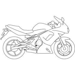着色页: 摩托车 (运输) #136250 - 免费可打印着色页