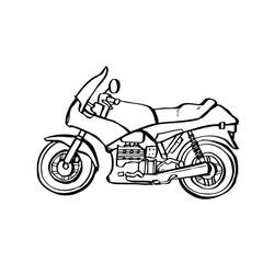 着色页: 摩托车 (运输) #136254 - 免费可打印着色页