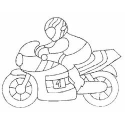 着色页: 摩托车 (运输) #136259 - 免费可打印着色页