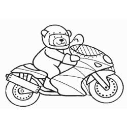 着色页: 摩托车 (运输) #136260 - 免费可打印着色页