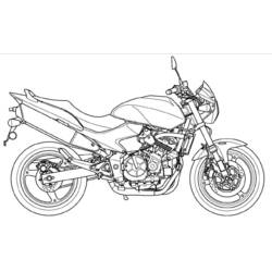 着色页: 摩托车 (运输) #136261 - 免费可打印着色页