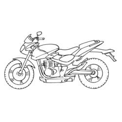 着色页: 摩托车 (运输) #136265 - 免费可打印着色页