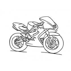 着色页: 摩托车 (运输) #136272 - 免费可打印着色页