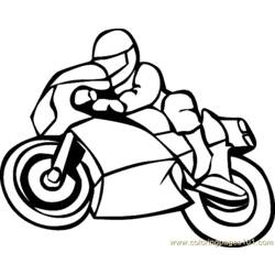 着色页: 摩托车 (运输) #136276 - 免费可打印着色页