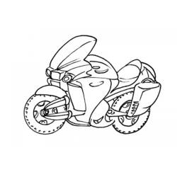 着色页: 摩托车 (运输) #136280 - 免费可打印着色页