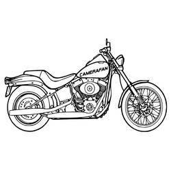 着色页: 摩托车 (运输) #136286 - 免费可打印着色页