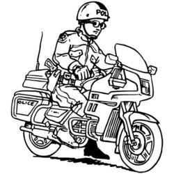 着色页: 摩托车 (运输) #136291 - 免费可打印着色页