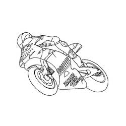 着色页: 摩托车 (运输) #136295 - 免费可打印着色页