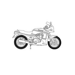 着色页: 摩托车 (运输) #136303 - 免费可打印着色页