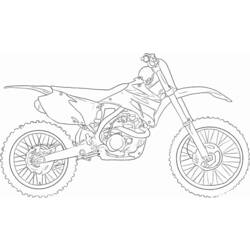 着色页: 摩托车 (运输) #136304 - 免费可打印着色页