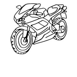 着色页: 摩托车 (运输) #136305 - 免费可打印着色页