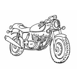 着色页: 摩托车 (运输) #136316 - 免费可打印着色页