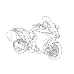 着色页: 摩托车 (运输) #136319 - 免费可打印着色页
