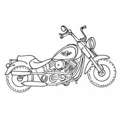 着色页: 摩托车 (运输) #136320 - 免费可打印着色页