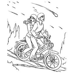 着色页: 摩托车 (运输) #136324 - 免费可打印着色页