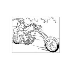 着色页: 摩托车 (运输) #136327 - 免费可打印着色页