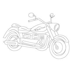 着色页: 摩托车 (运输) #136333 - 免费可打印着色页