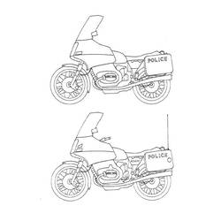 着色页: 摩托车 (运输) #136343 - 免费可打印着色页