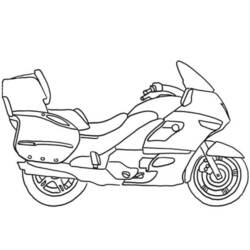 着色页: 摩托车 (运输) #136357 - 免费可打印着色页