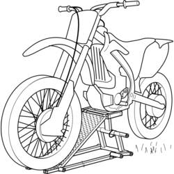 着色页: 摩托车 (运输) #136359 - 免费可打印着色页