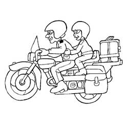 着色页: 摩托车 (运输) #136360 - 免费可打印着色页