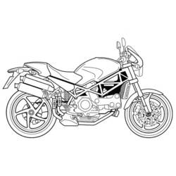 着色页: 摩托车 (运输) #136372 - 免费可打印着色页