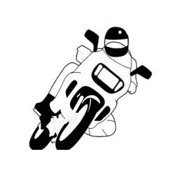 着色页: 摩托车 (运输) #136404 - 免费可打印着色页