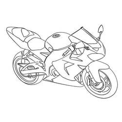 着色页: 摩托车 (运输) #136434 - 免费可打印着色页