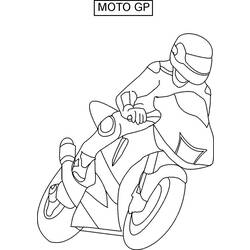 着色页: 摩托车 (运输) #136439 - 免费可打印着色页
