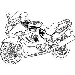着色页: 摩托车 (运输) #136451 - 免费可打印着色页