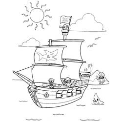 着色页: 海盗船 (运输) #138206 - 免费可打印着色页