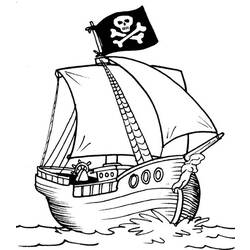 着色页: 海盗船 (运输) #138212 - 免费可打印着色页