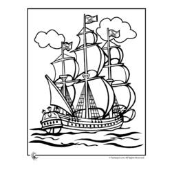 着色页: 海盗船 (运输) #138214 - 免费可打印着色页