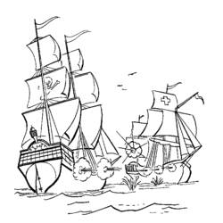 着色页: 海盗船 (运输) #138220 - 免费可打印着色页