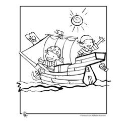 着色页: 海盗船 (运输) #138228 - 免费可打印着色页