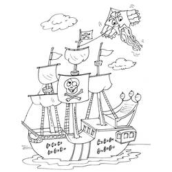 着色页: 海盗船 (运输) #138233 - 免费可打印着色页