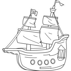 着色页: 海盗船 (运输) #138245 - 免费可打印着色页