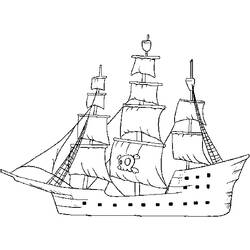 着色页: 海盗船 (运输) #138251 - 免费可打印着色页