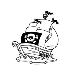 着色页: 海盗船 (运输) #138263 - 免费可打印着色页