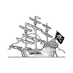 着色页: 海盗船 (运输) #138270 - 免费可打印着色页
